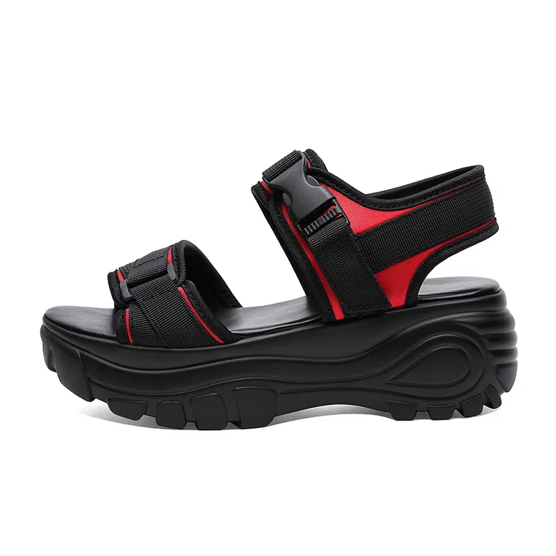 富贵鸟 织物 百搭时尚耐磨简约 沙滩凉鞋 女款