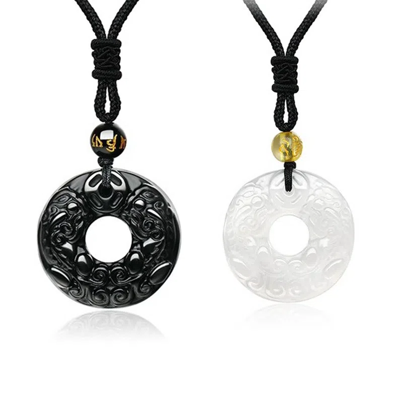 阿梵尼 貔貅平安扣新中式古风高级 玉髓 玉石吊坠 男女同款情侣款