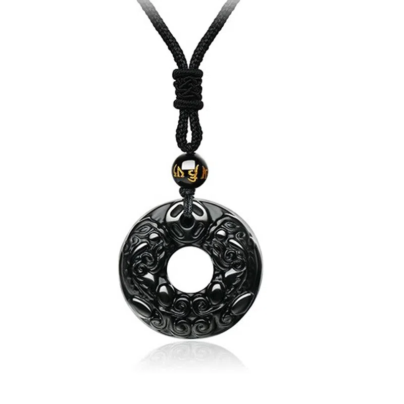 阿梵尼 貔貅平安扣新中式古风高级 玉髓 玉石吊坠 男女同款情侣款