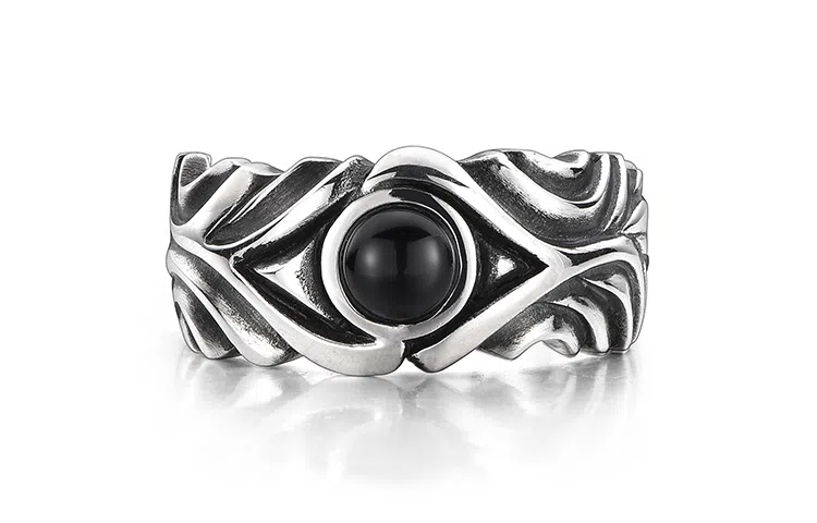 IDEAGEMER 925 Silver Ring