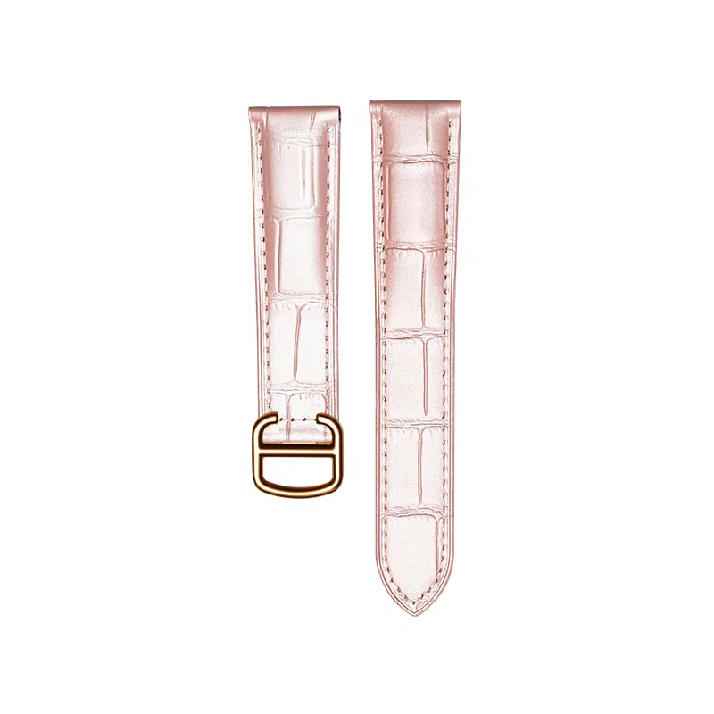 万晨 手表表带适用于卡地亚伦敦坦克系列手表带牛皮替换表带真皮腕带精钢表扣 柔软耐用 棕色 黑色多尺寸 可选 男女同款通用