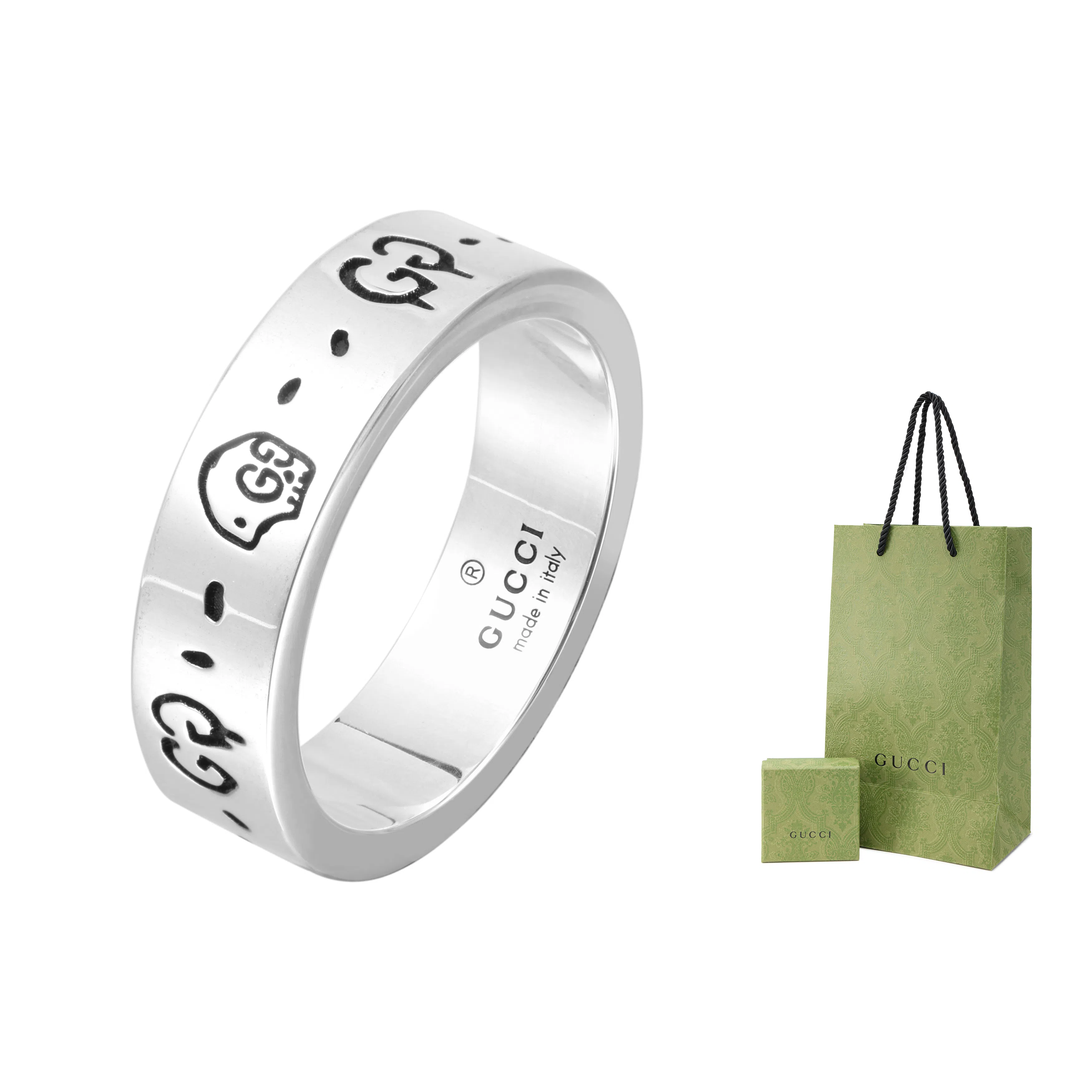 Gucci GucciGhost Silver Ring 6mm