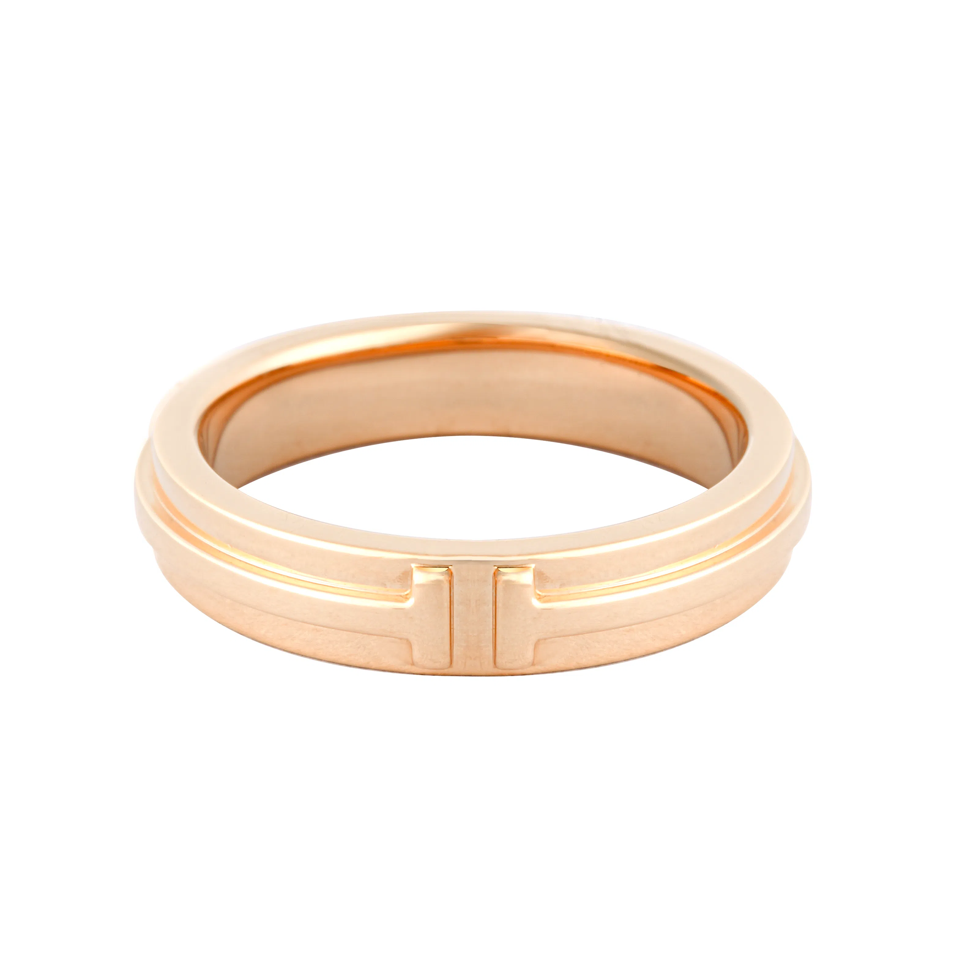 Tiffany & Co. T Narrow Ring 18K Rose Gold