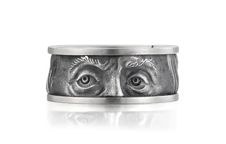 IDEAGEMER Silver Ring