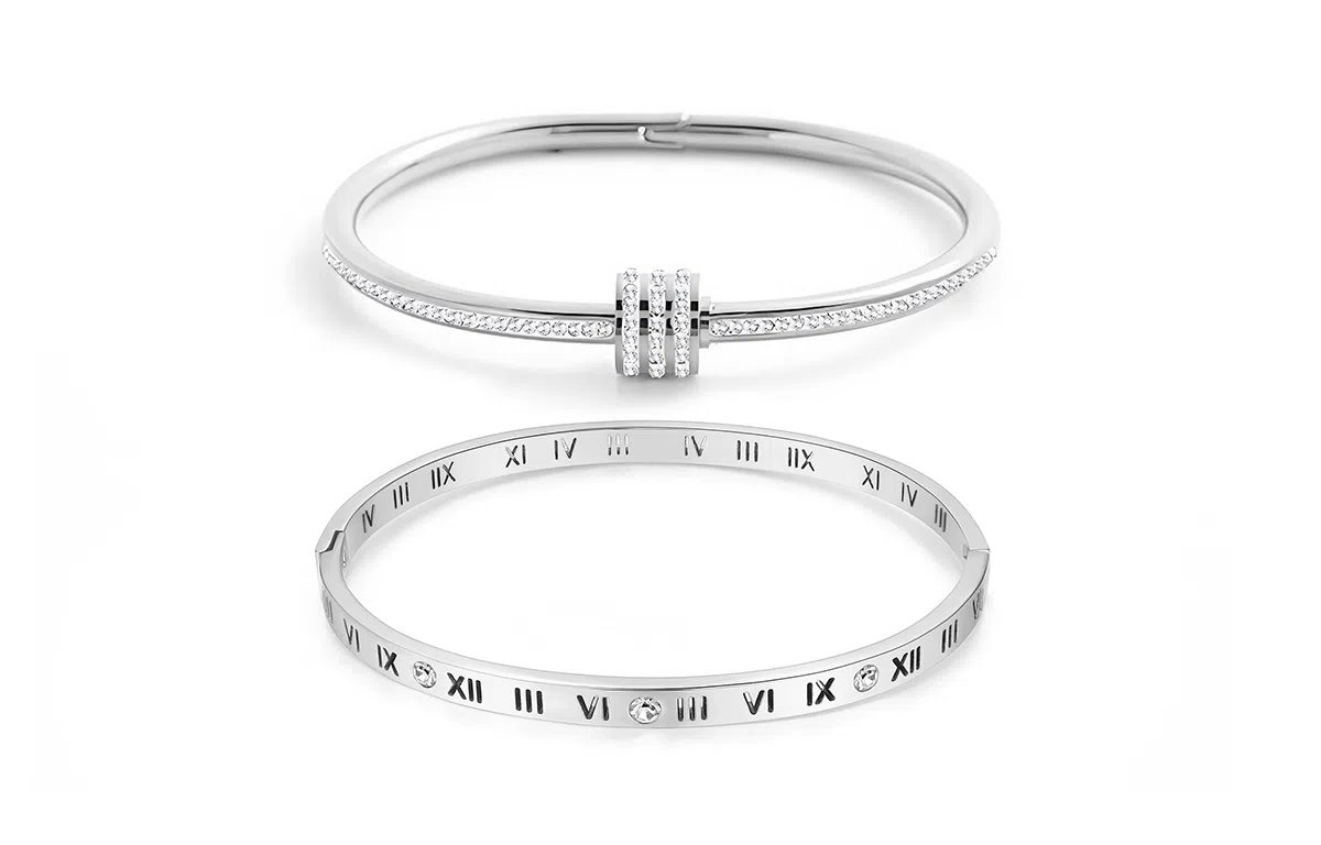 饰伴 小蛮腰罗马数字  罗马假日系列 轻奢小众精致高级感 手镯 女款