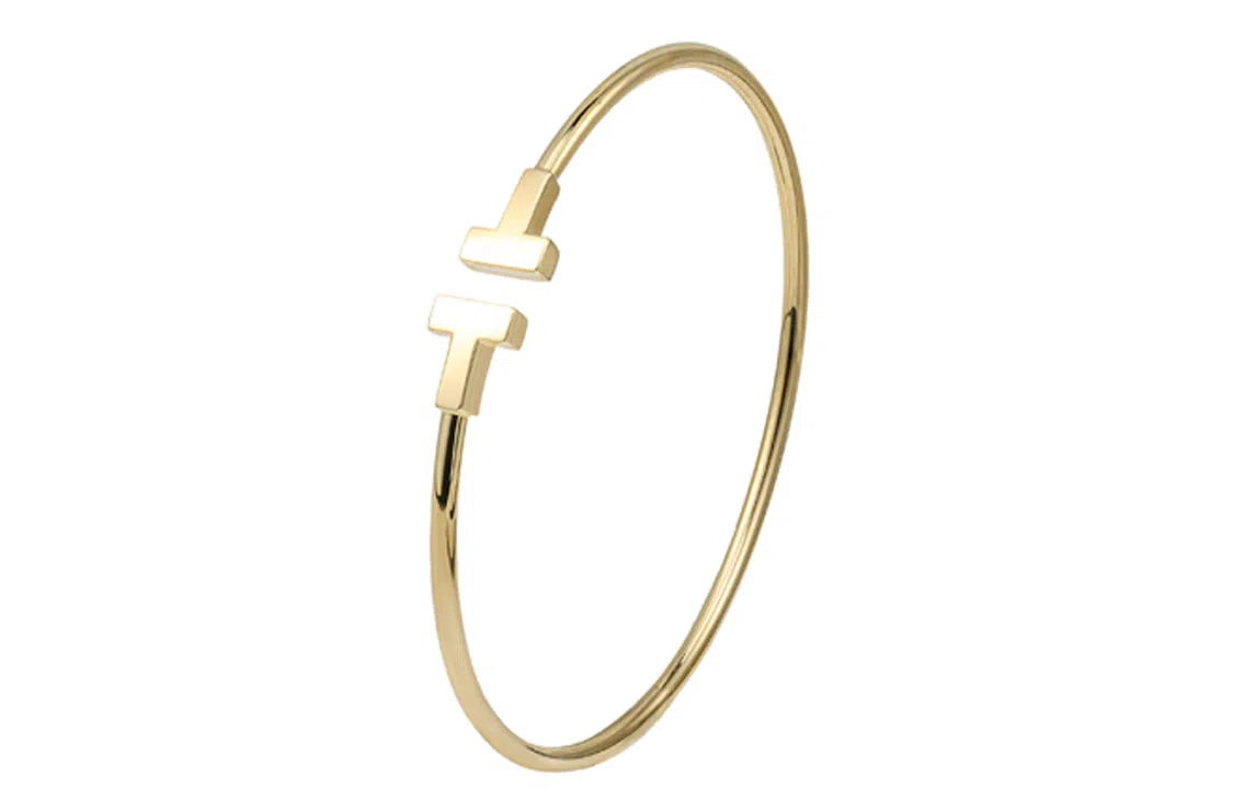 Tiffany & Co. T Series Gold Bracelet