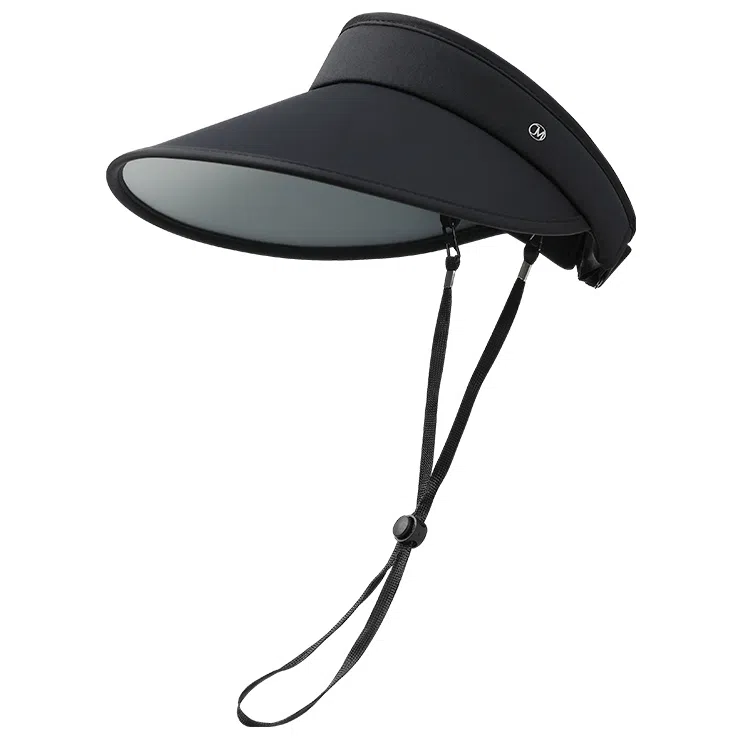 玖慕 全脸防紫外线骑车遮阳面罩运动大檐太阳帽子 锦纶 防晒帽 女款