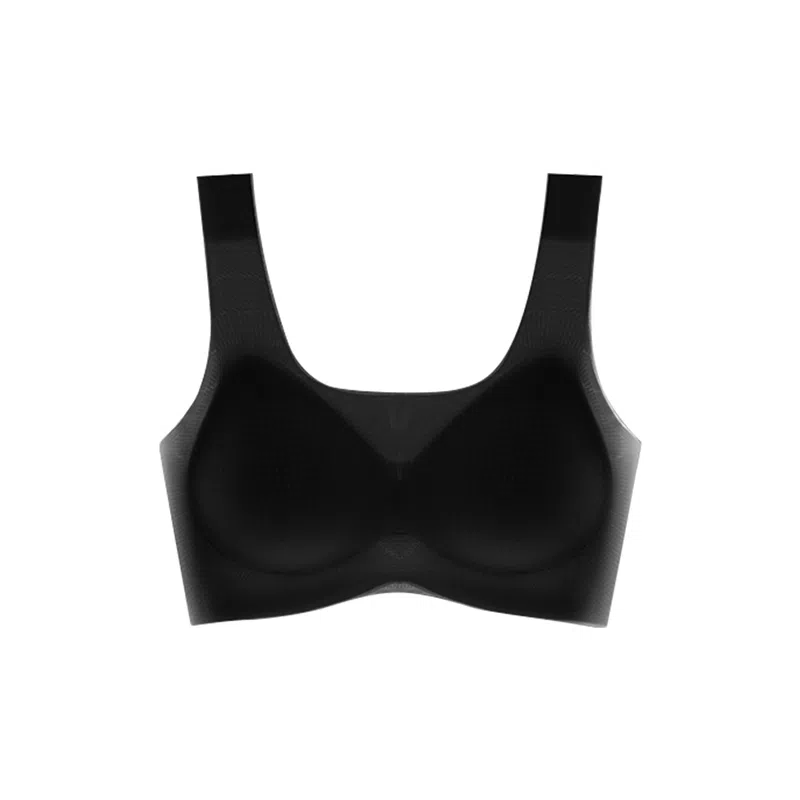 Huggy Kissy V-Neck Seamless Bra Thin Mesh Breathable