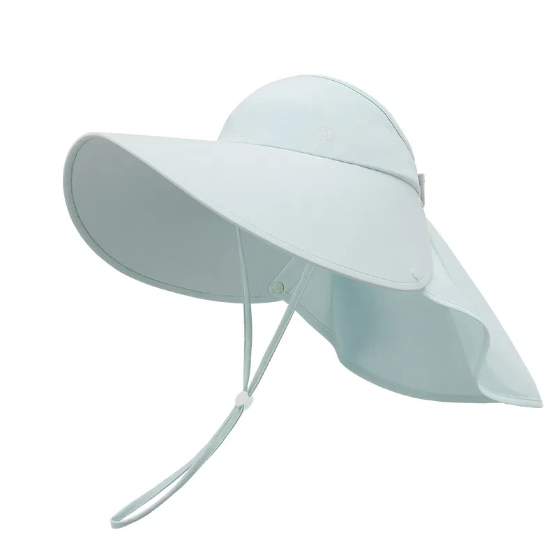 玖慕 遮阳帽太阳帽空顶帽凉帽夏季户外遮脸防紫外线 聚酯纤维 防晒帽 女款