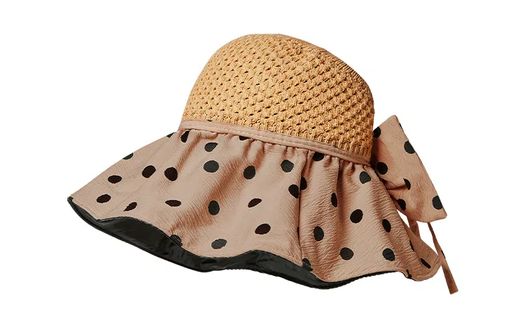 纳兰杜 超大帽檐旅行露营沙滩太阳帽防紫外线韩版遮阳帽 织物（涤纶） 防晒帽 女款 卡其色/黑色/米色