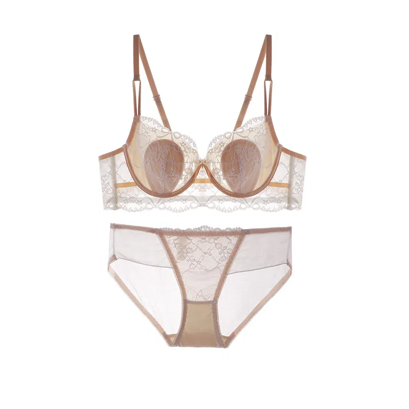 内在密码 法式纯欲蕾丝防下垂超薄内衣裤套装 女款