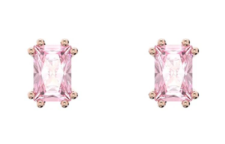 Swarovski Stilla Rose Gold Stud Earrings