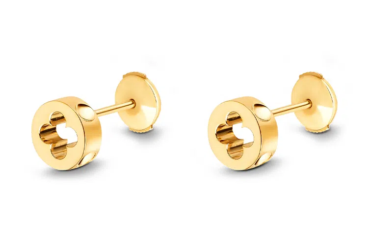 Louis Vuitton Empreinte 18K Gold Earrings