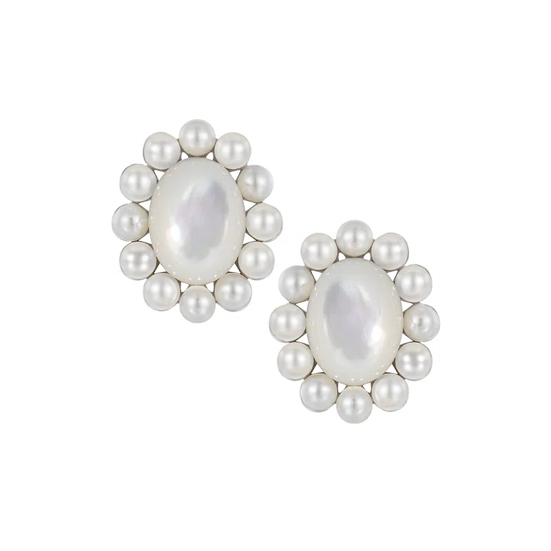 YVMIN Spring Summer Pearl Lace Earrings