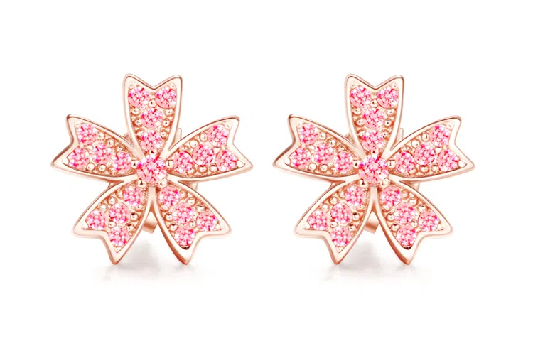 CHIEMOT S925 Colorful cherry blossoms