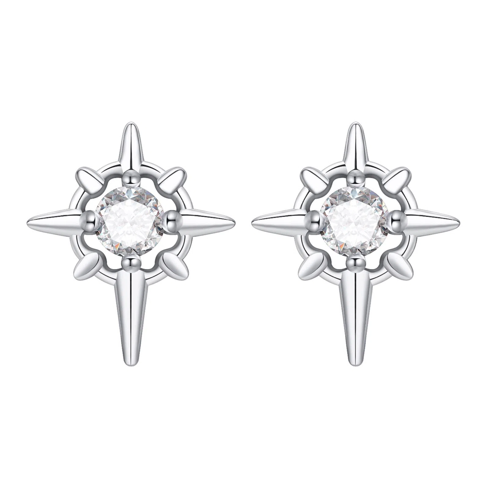 Lianduo Starburst 925 Silver Earrings