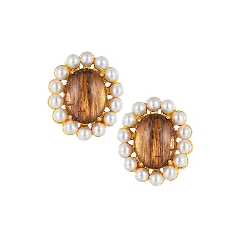 YVMIN Spring Summer Pearl Lace Earrings