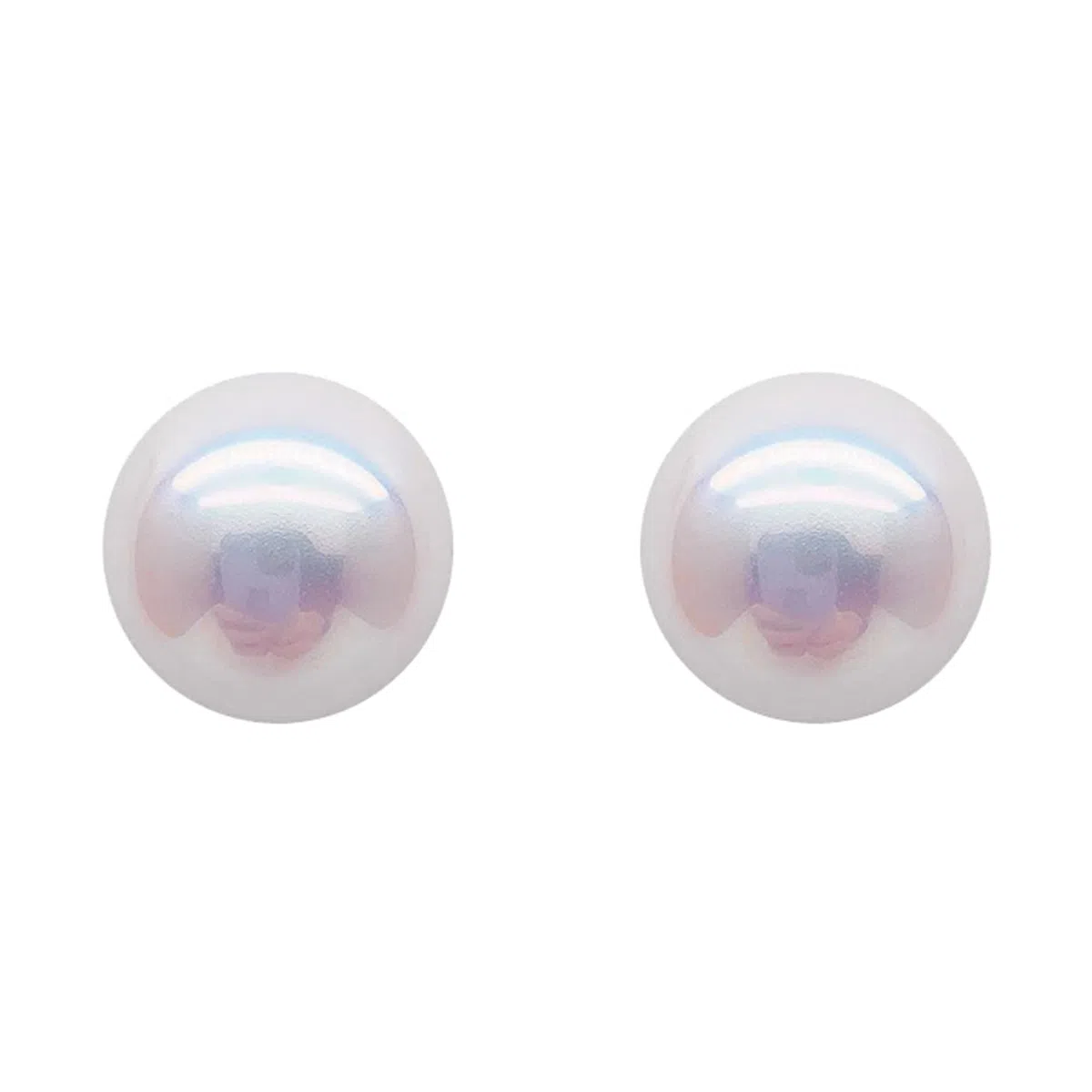 韵系 法式复古粉光馒头珍珠 轻奢小众百搭高级感 铜镀金 耳钉 女款