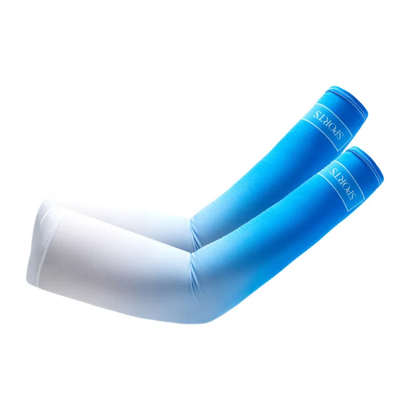 山一丸 冰袖夏季户外防紫外线长款遮阳开车骑行冰丝袖套 防晒袖 男款