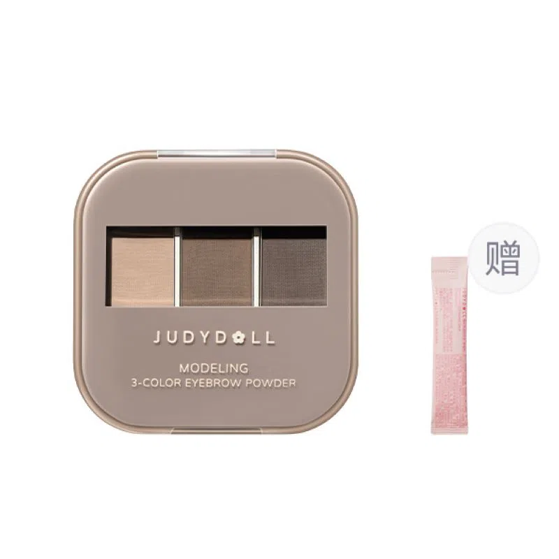 橘朵 立体造型显色 三色眉粉