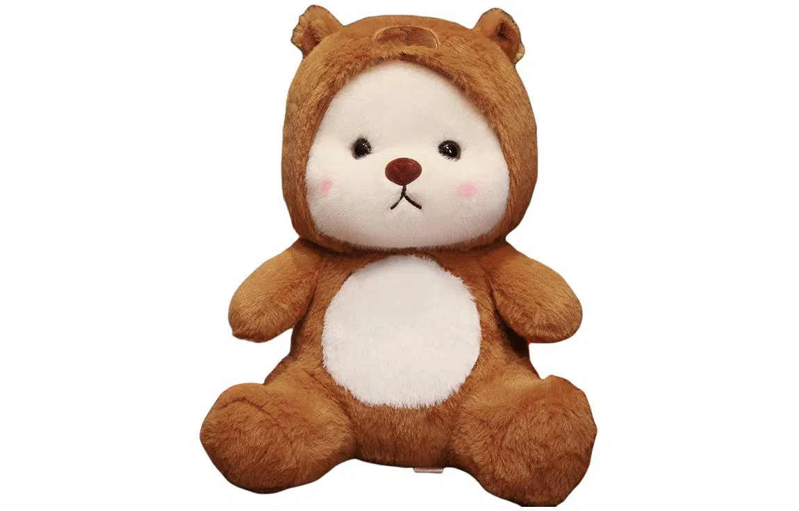 馨枕居 变身小熊水豚君 玩偶 毛绒公仔