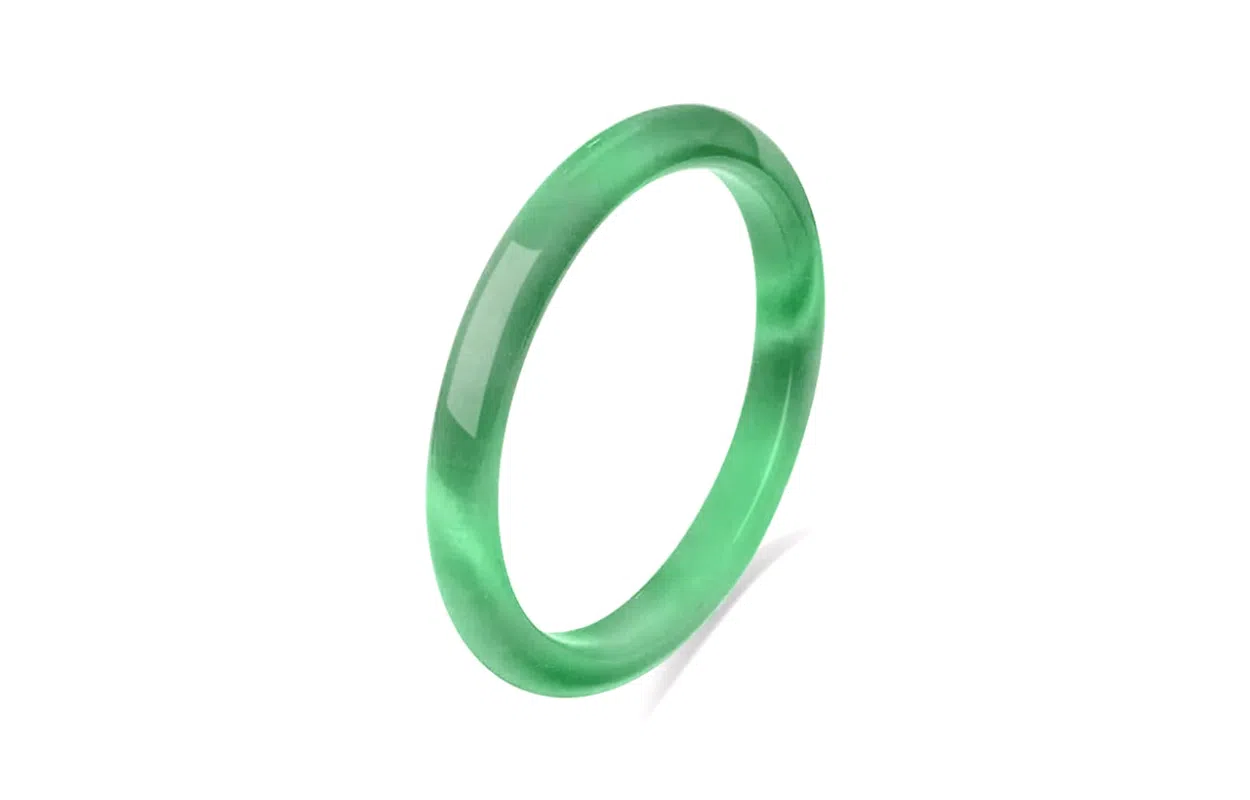 百利金 水墨丹青 国潮新中式复古精致轻奢时尚小众设计 猫眼石 玉石手镯 男女同款情侣款