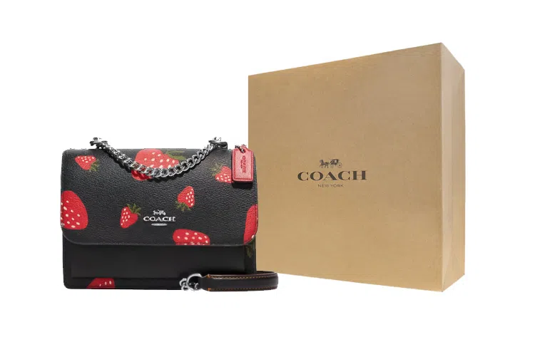 COACH Klare 18 Strawberry Print