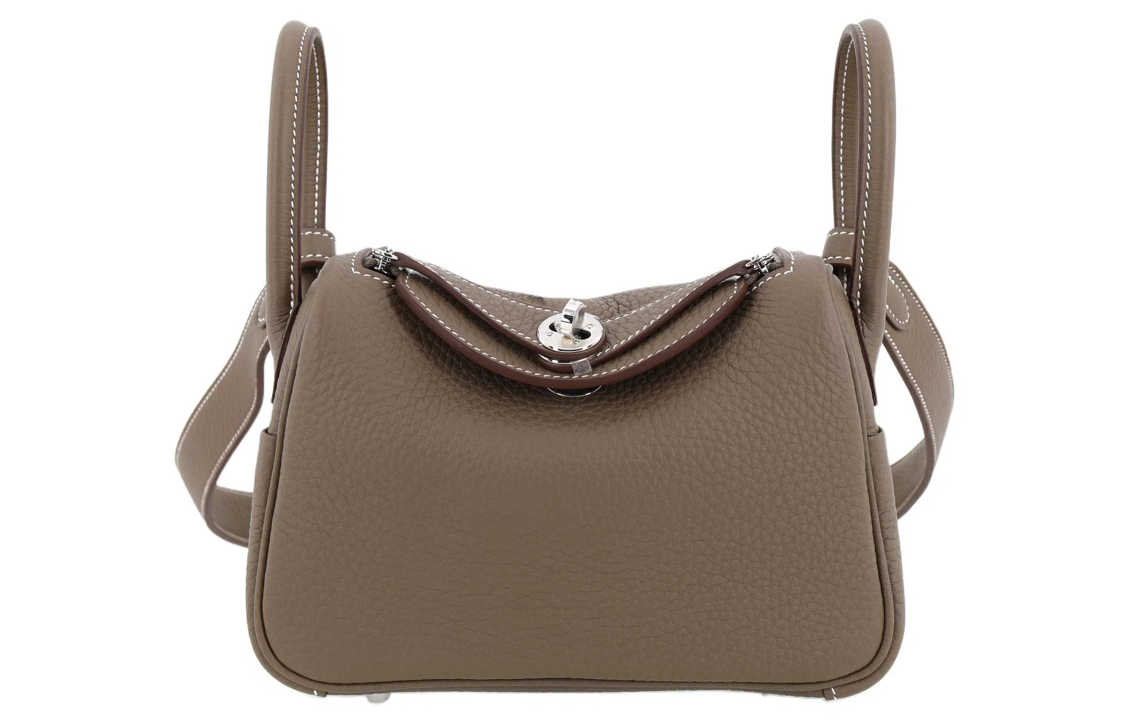 HERMES Lindy 19 Taurillon Clemence 18 Etoupe