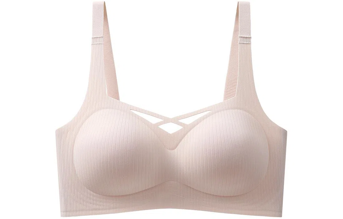 二三二三 纯色镂空舒适无痕收副乳防下垂防外扩无钢圈文胸 女款