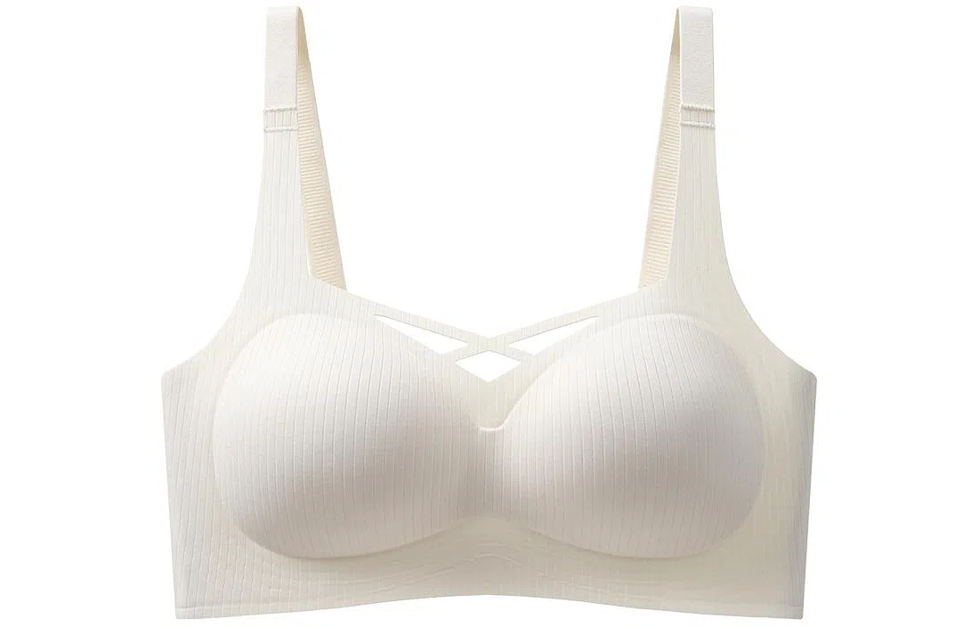 二三二三 纯色镂空舒适无痕收副乳防下垂防外扩无钢圈文胸 女款