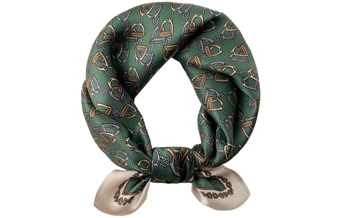 优幽兰 桑蚕丝小方巾 小众时尚真丝领巾气质韩版穿搭设计感包包装饰通勤实用护颈围脖 实用洋气减龄四季通用 丝巾 女款