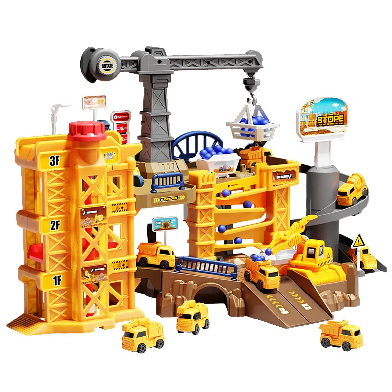 贝杰斯 工程基地大楼停车场 玩具