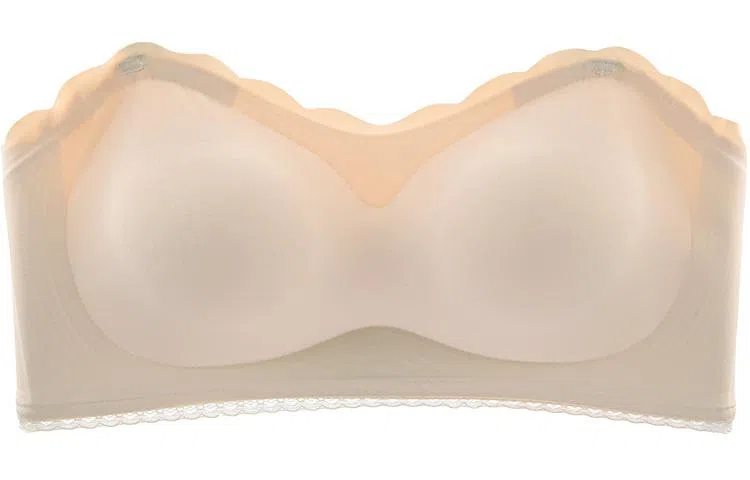 二三二三 纯色聚拢防滑无痕无钢圈防走光抹胸内衣 女款