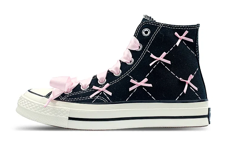 Converse 1970s High Top Black Pink