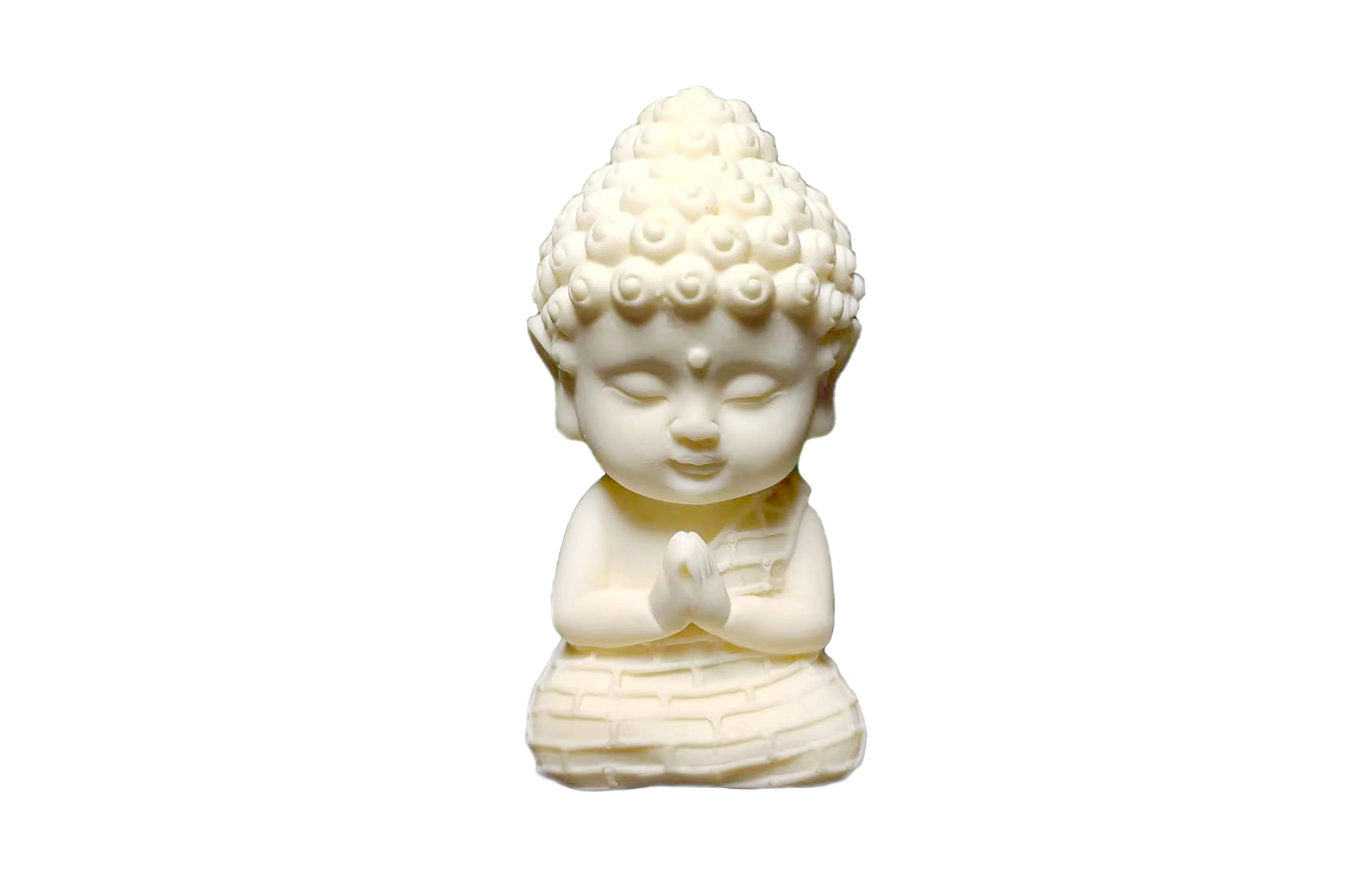 檀欣 精雕刻双手合十大日如来佛祖手把件吉祥平安可爱宝宝家居汽车装饰品 象牙果 其他菩提类摆件 男女同款情侣款 礼盒装