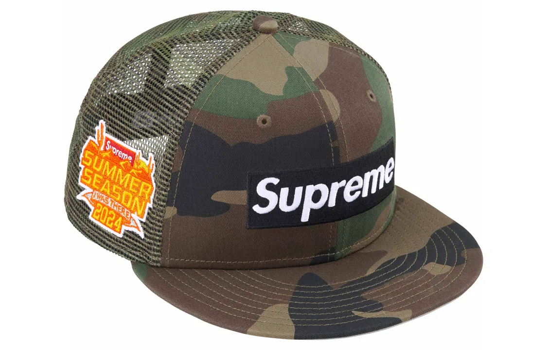 Supreme SS24 WEEK 8 BOX LOGO MESH BACK NEW ERA -