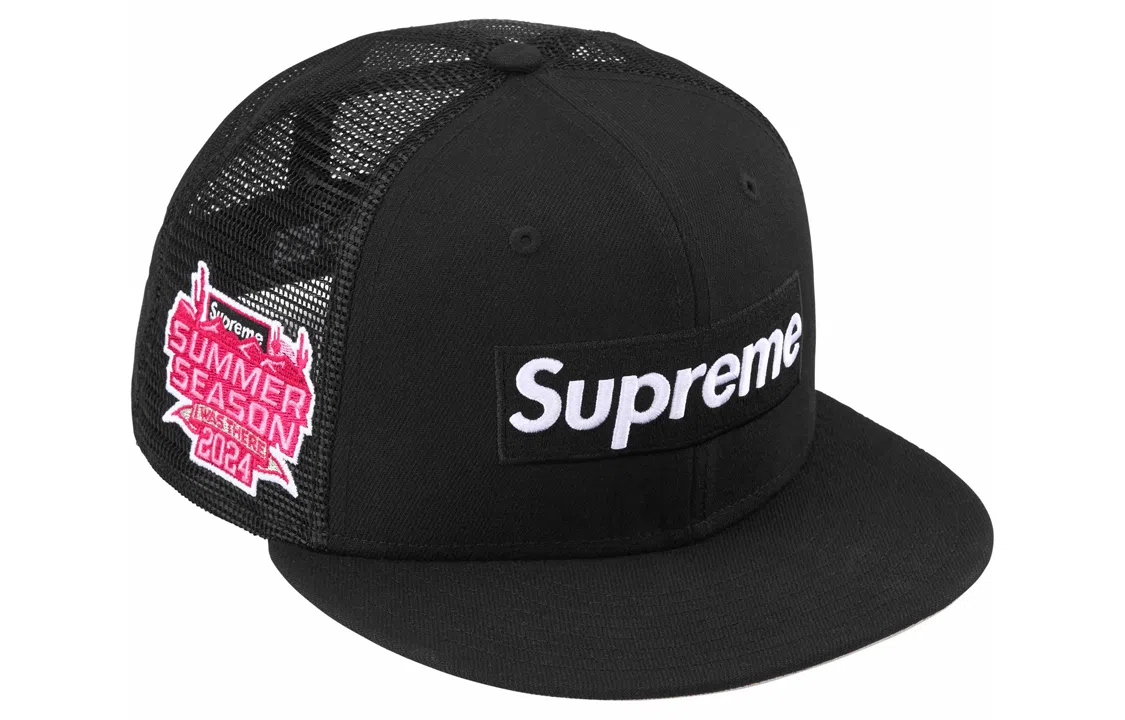Supreme SS24 WEEK 8 BOX LOGO MESH BACK NEW ERA -