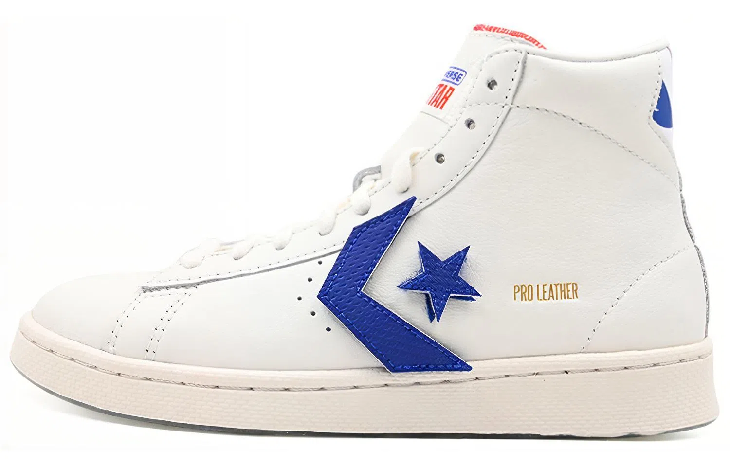 Converse Cons Pro Leather White Red Blue