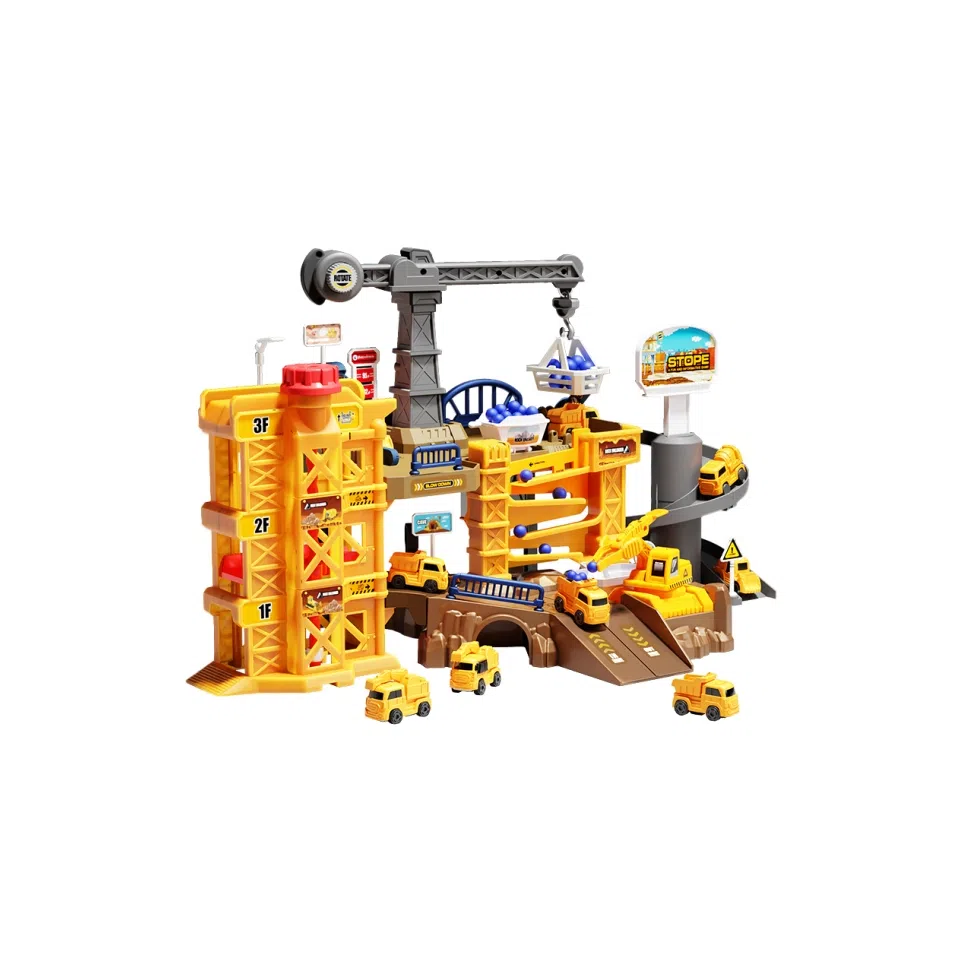贝杰斯 工程基地大楼停车场 玩具
