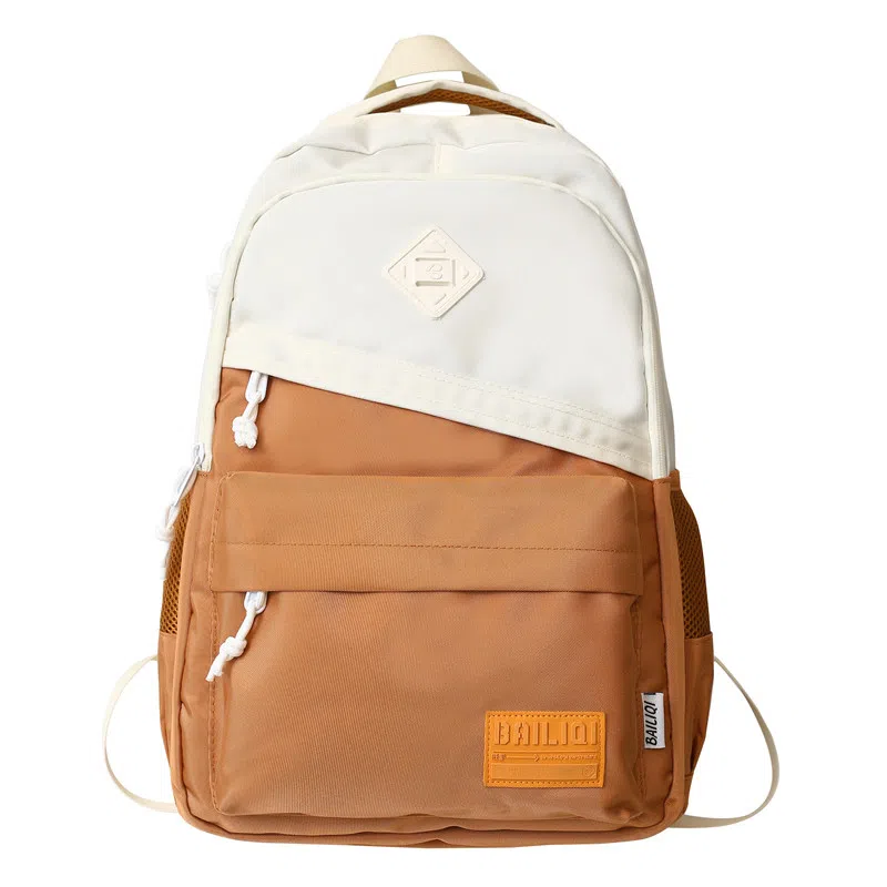 醇龙 休闲大容量耐磨 男女通用 双肩包 尼龙拼网 多色