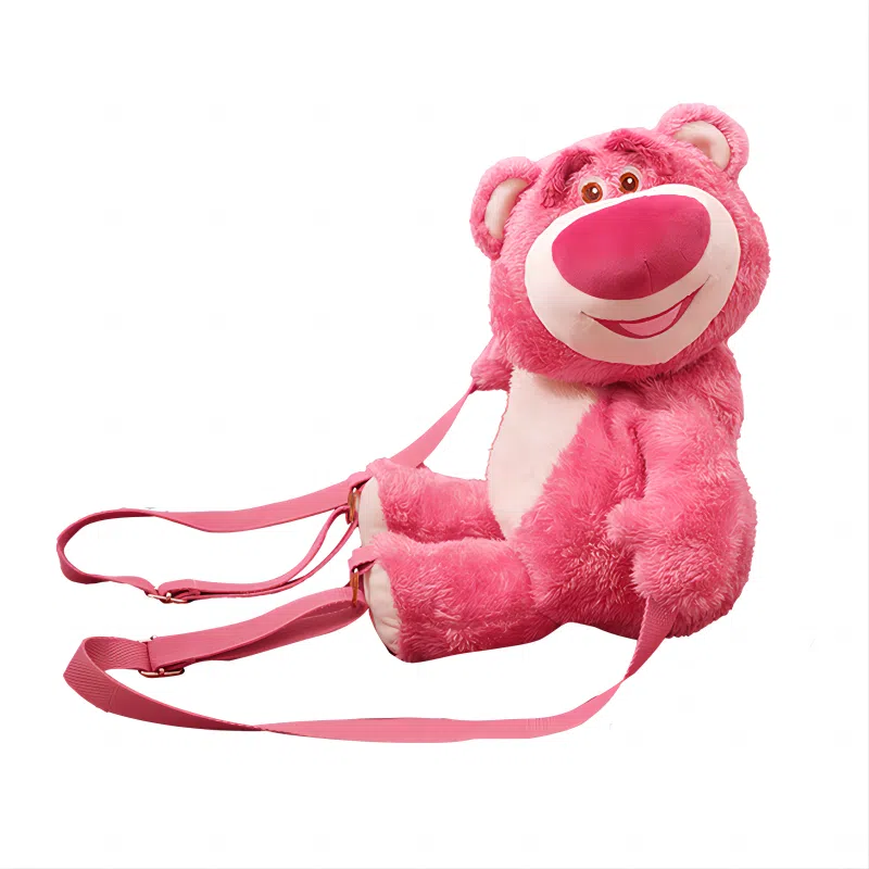 九木杂物社 草莓熊系列 迪士尼 草莓熊包 毛绒双肩包 玩偶周边