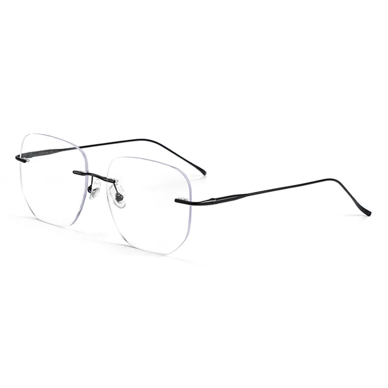 【联系客服可配度数】 苍木优品 超轻无框近视眼镜女纯欲系列/百搭有型/素颜显白/百搭显瘦 纯钛 方形 镜架 男女同款情侣款