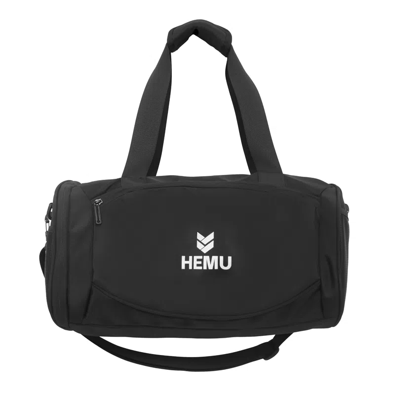 行途 大容量百搭休闲 尼龙 健身包 大号 男女同款情侣款 黑色/白色