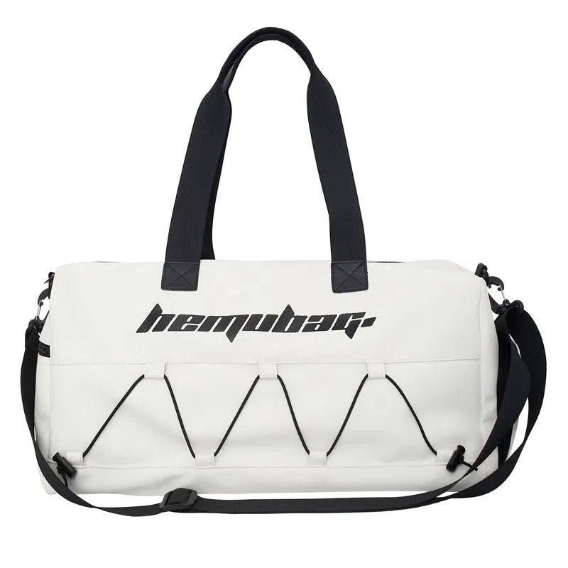 行途 大容量干湿分离 牛津布 手提单肩斜挎旅行包健身包 大号 男女同款情侣款 黑色/白色/蓝色/卡其色