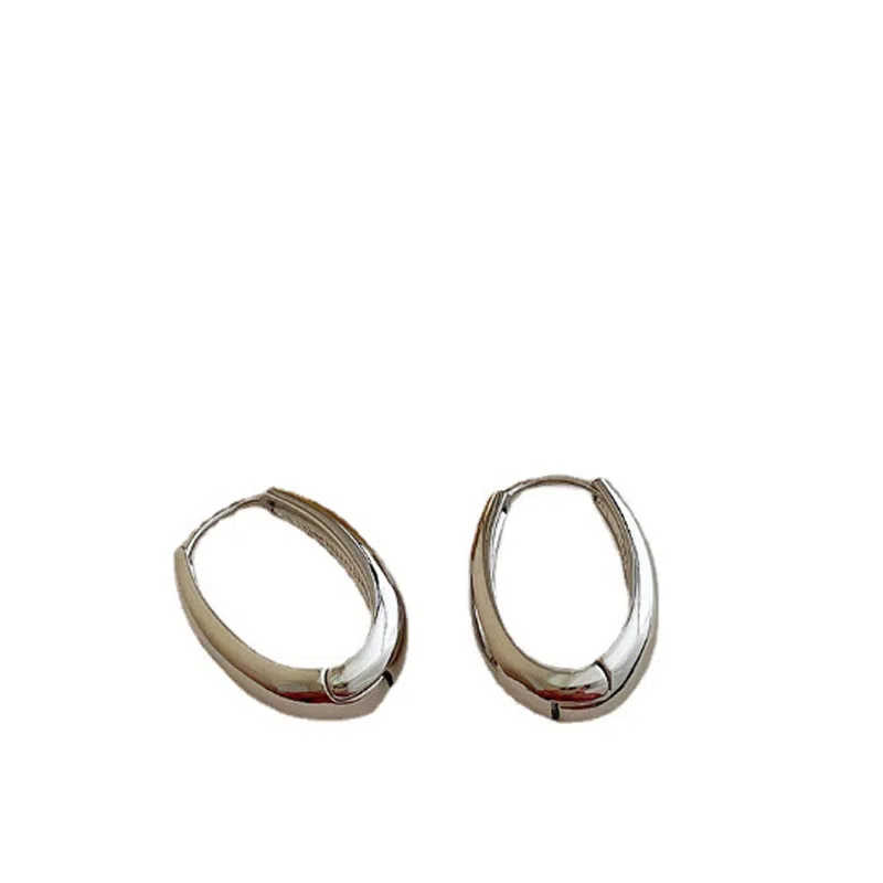 石缘聚 高级感个性耳饰气质 耳圈复古简约 轻奢耳扣 合金 耳环 男女同款情侣款