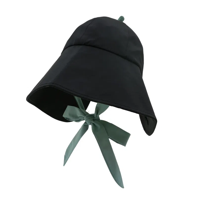 云朵工厂 花朵大帽檐加长款防紫外线绑带遮阳帽 可爱显脸小 防晒帽 女款