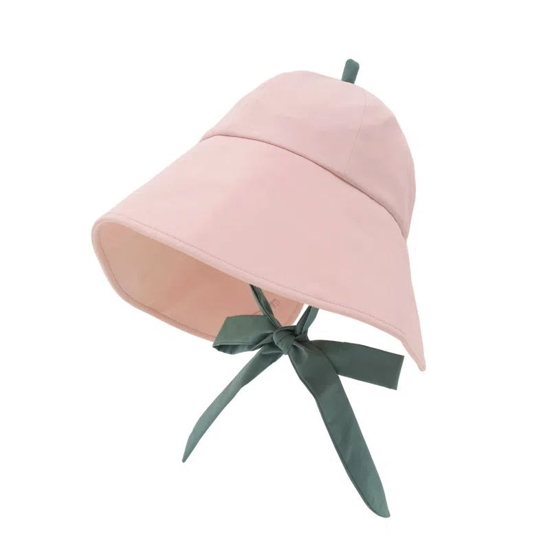 云朵工厂 花朵大帽檐加长款防紫外线绑带遮阳帽 可爱显脸小 防晒帽 女款