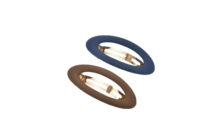 左欧 韩式后脑勺盘发新款网红磨砂一字弹簧夹头饰高级感横夹 发夹 女款