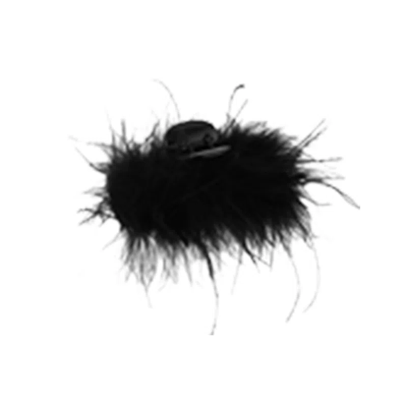 Yunxi Feather Hair Clip Black