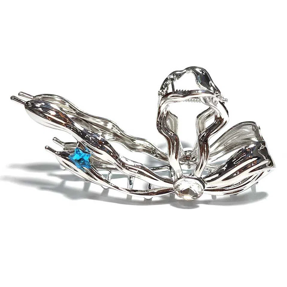 秦福炫 高级感 金属大发量后脑勺 超大号蝴蝶结 发夹 女款